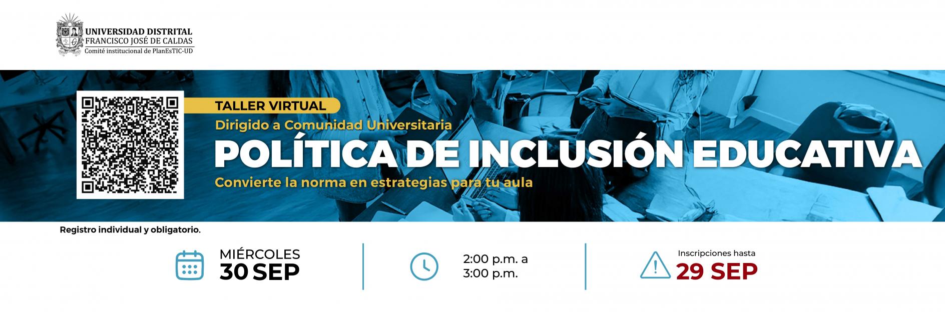 Taller Política de Inclusión Educativa